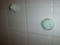 soap stuck to shower wall 