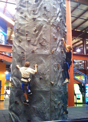 rock wall climbing