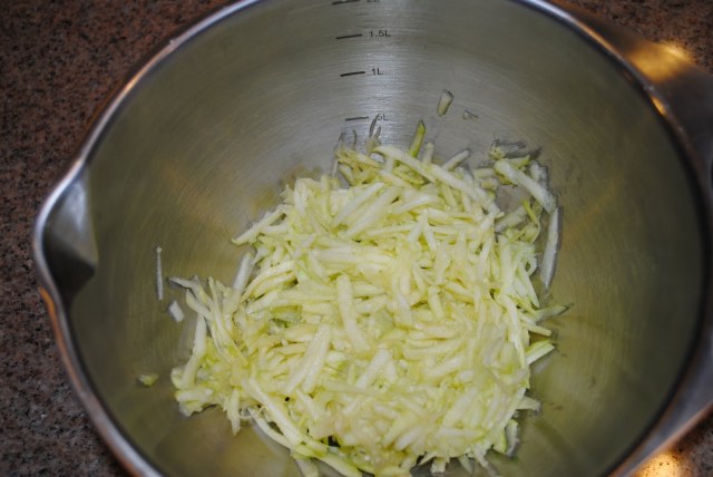 shredded zucchinni