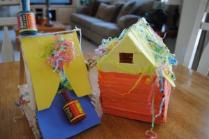 house made out of popsicle sticks