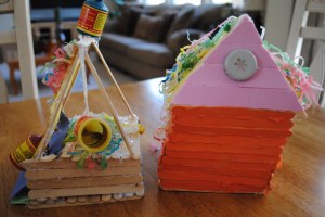 house made out of popsicle sticks