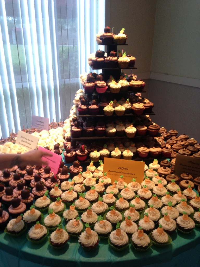 The famous cupcake table!